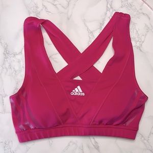Adidas sport bra in hot pink